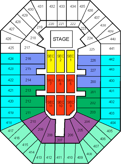Bmo Bradley Center Seating Chart With Rows